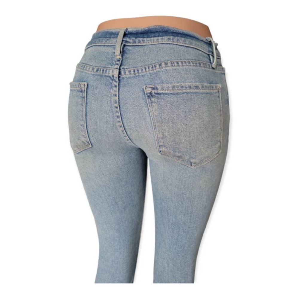 FRAME Designer Light Wash Crop Jeans Womens‎ 27 Casual Chic - Picture 7 of 8